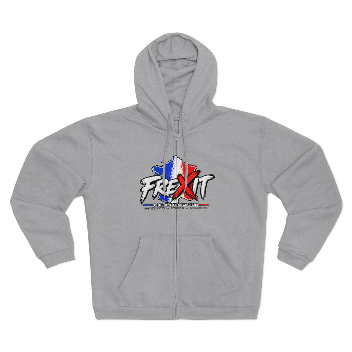 Sweat à capuche zippé FREXIT — Drapeau France