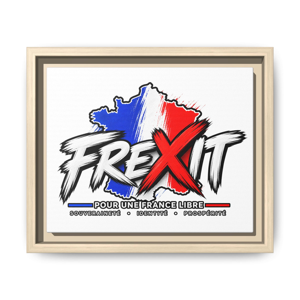 Tableau sur toile encadré — FREXIT France