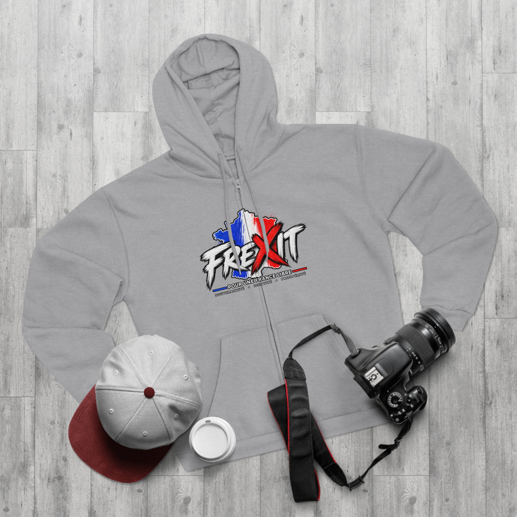 Sweat à capuche zippé FREXIT — Drapeau France