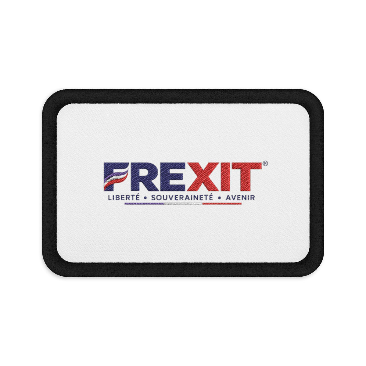 Écusson brodé FREXIT — Tricolore